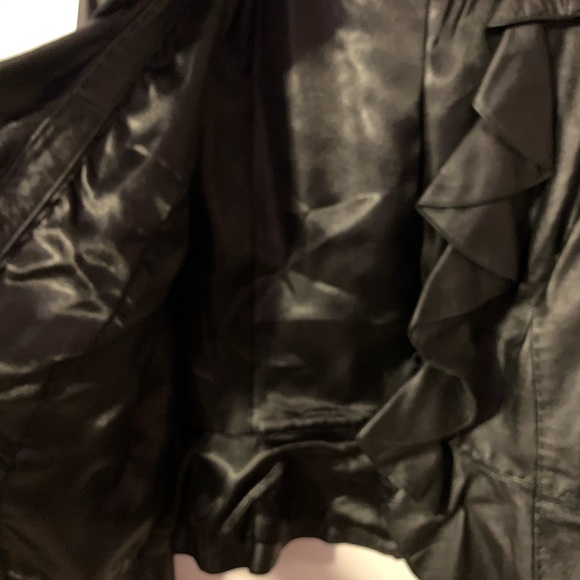 L Black Faux Leather Jacket - Picture 6 of 7